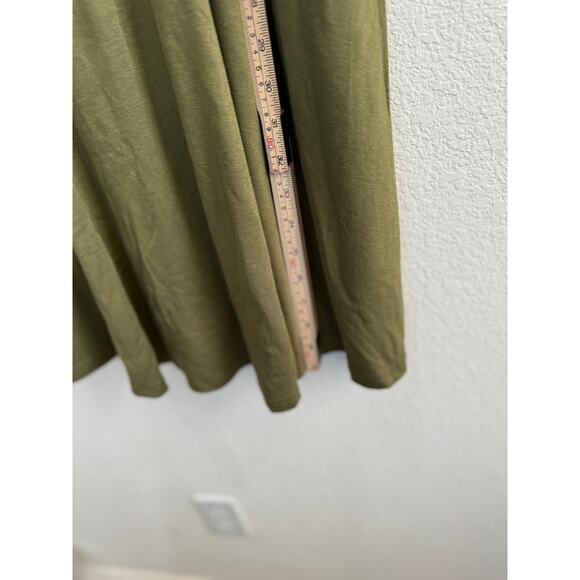 NWOT Charmyi Tshirt Dress With Pockets Green Flowy Comfy Casual Summer Large - Picture 4 of 8